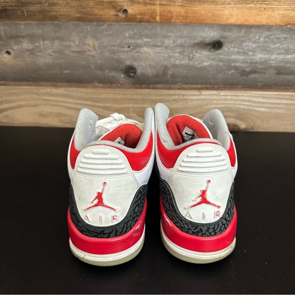 Nike Air Jordan 2013 Retro Fire Red 3 Men’s Size 12 Lace Up Sneakers - Picture 3 of 13